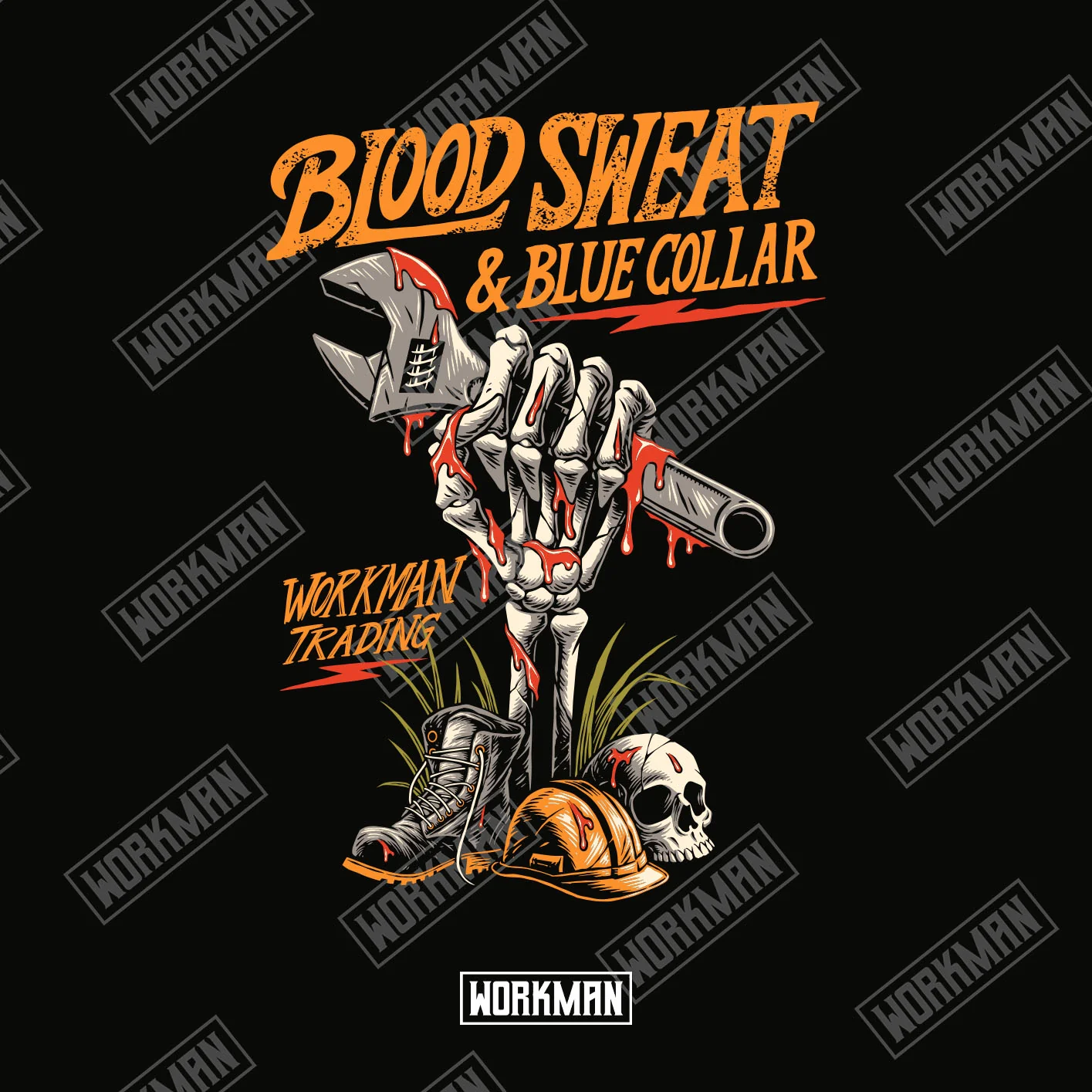 Blood, Sweat & Blue Collar - Hoodie - Image 3