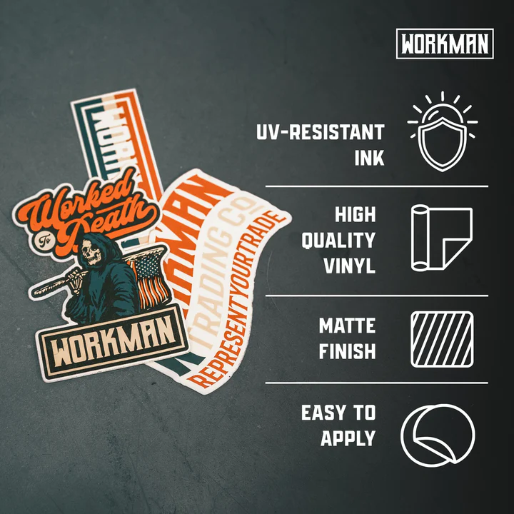 Workman Flag - Sticker - Image 3