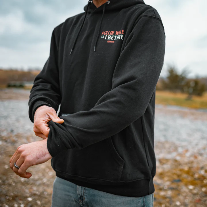 Pullin' Wire 'Til I Retire - Hoodie - Image 3